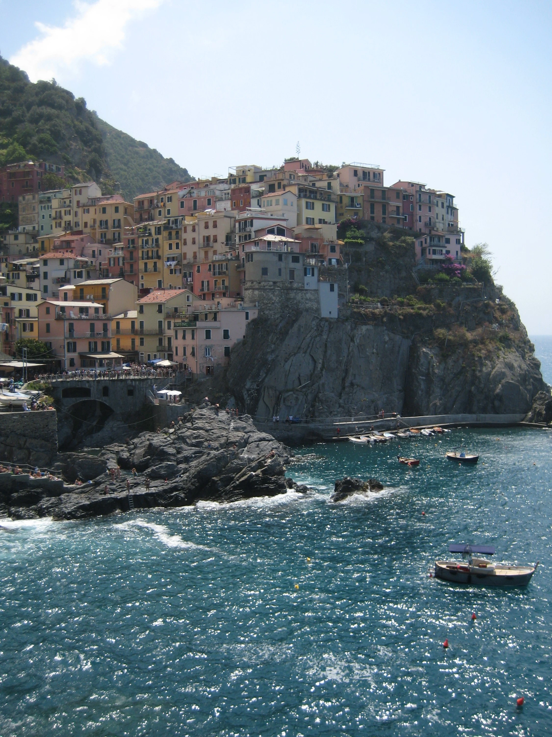 cinque terre, a colorful village at the sea