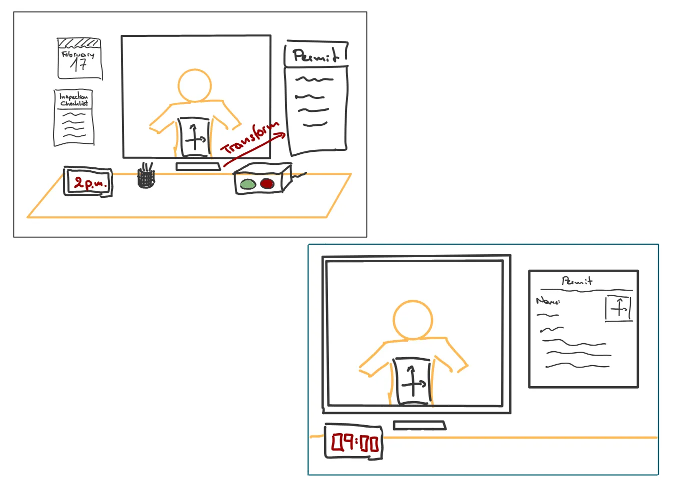 Early Matura Please interface draft showing the office desk and mathematical task