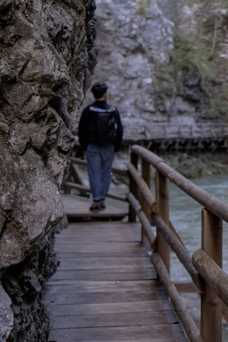 hiking man