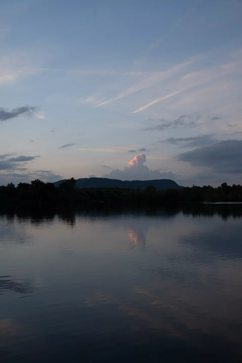 landscape of a mountain and a lake